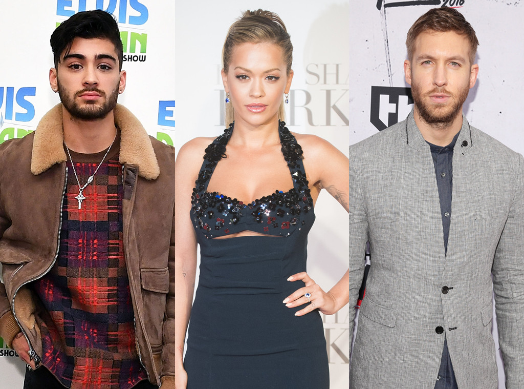 Zayn Malek, Rita Ora, Calvin Harris Zayn Malek, Rita Ora, Calvin Harris